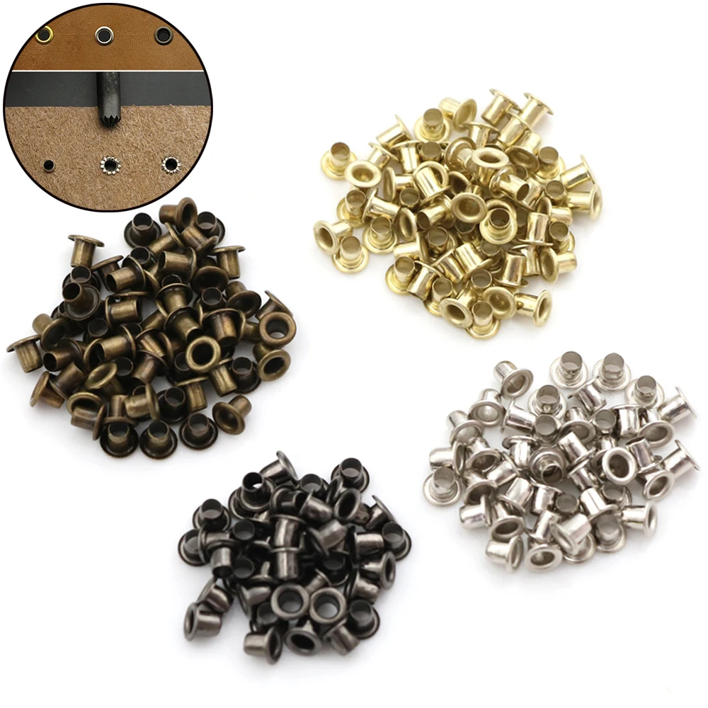 50Pcs 1.5/2.0/2.5mm Mini Eyelet Buttons for DIY Doll Belt Buckles Metal Buckle Snap Buttons Bag Shoes Clothes Sewing Accessories