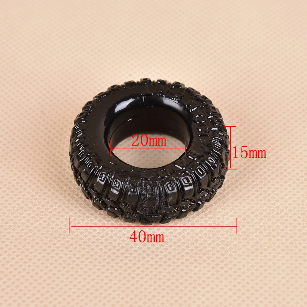 2 PCS Hot Silicone Tire Penis Ring Delayed Ejaculation Cock Rings Adult Products For Male  Sex Cockring