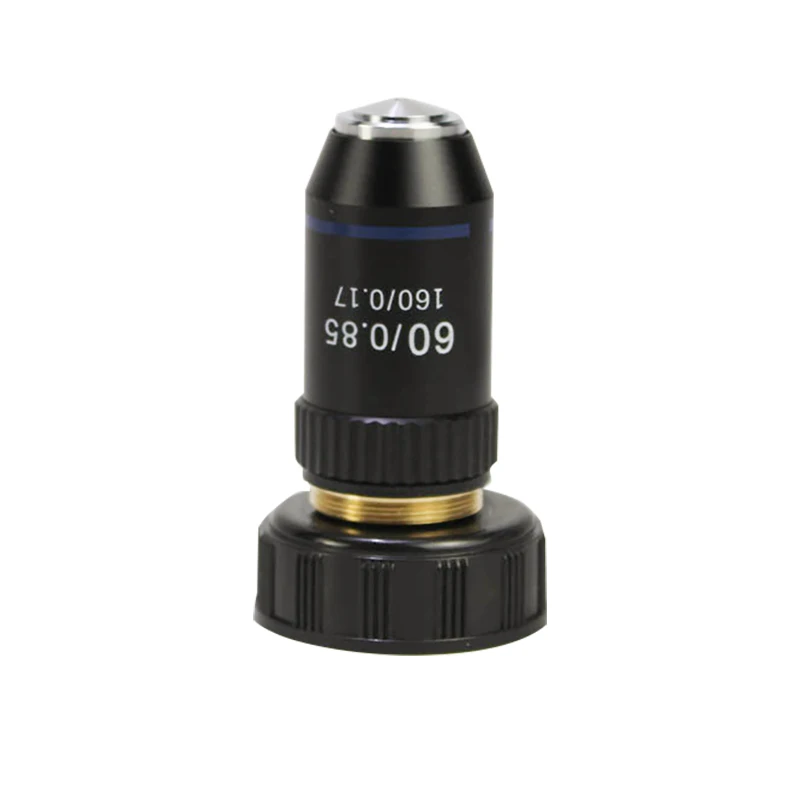 195 Black Achromatic Objective 4X 10X 20X 40X 60X 100X High Quality Microscope Objective Lens RMS 20.2mm Objective Parts images - 6