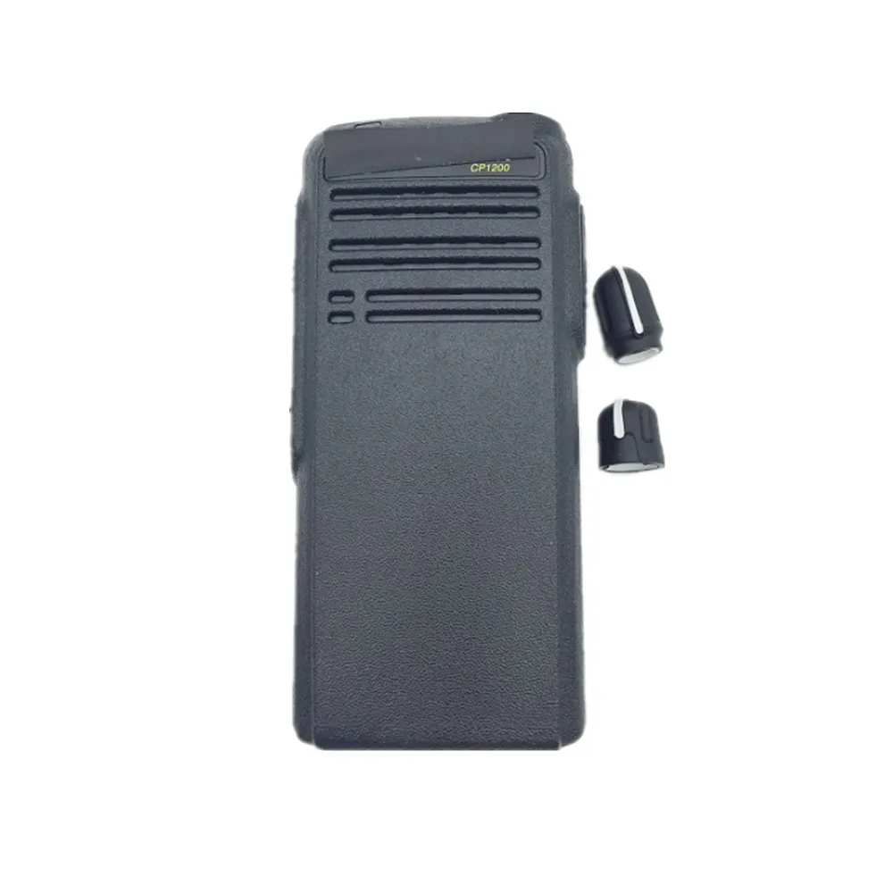 Caso Preto Frente Habitação para Motorola, Rádio Walkie Talkie Acessórios, Capa de Volume, Canal, Botão, Motorola CP1200, CP1208