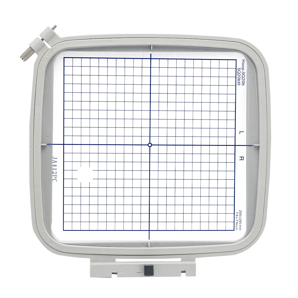 Sew Tech SQ20B Embroidery Hoop for Janome MC 500E 400E 550E Memory Craft Elna Expressive 830 830L etc, Rectangle Small Hoops