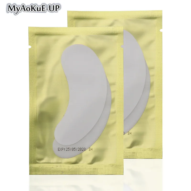 50pairs Eyelash Extension Patch Gel Eye Pad Lint Free Under Eye Sticker Lash Lift Supplies Hydrogel Patch Makeup Tool