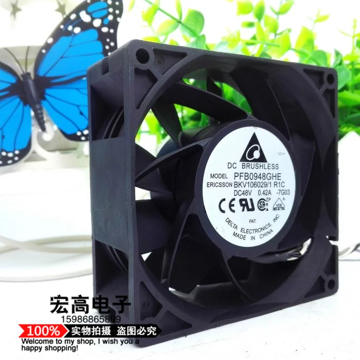 

Delta 9238 48V 0.42A 92X92X38MM PFB0948GHE 3-wire Quality Assurance cpu cooler heatsink axial Cooling Fan