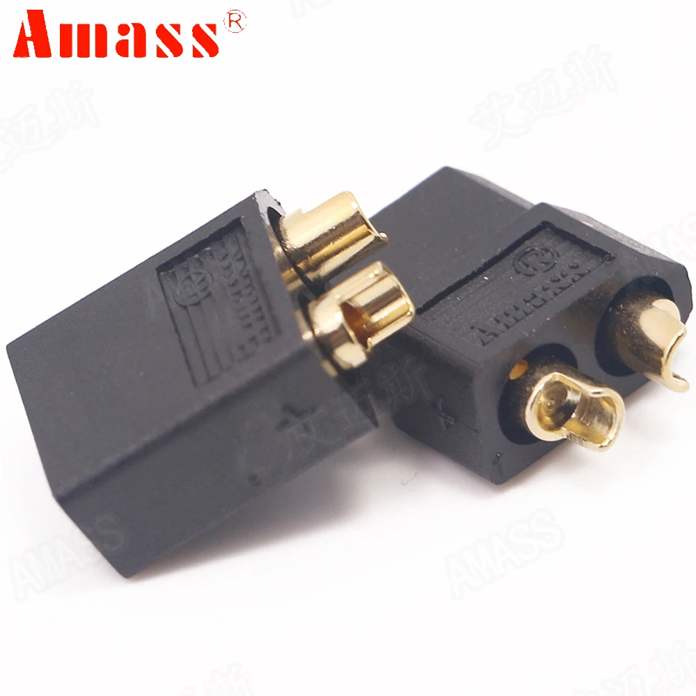 5pair/lot AMASS XT60 60A-100A Male Female Brass Golden Plated Bullet Connectors Plugs For RC Lipo Battery Quadcopter Multicopter