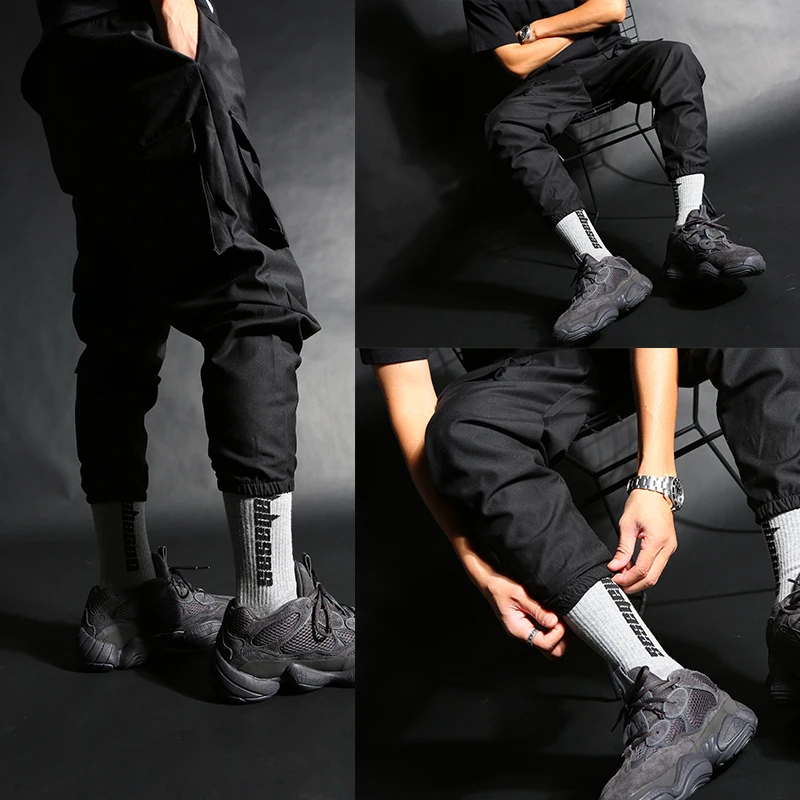 Calcetines de algodón a la moda para hombre y mujer, ropa de calle, Kanye West Ins, hip hop, Calabasas, skateboard, 1 unidad = 3 pares