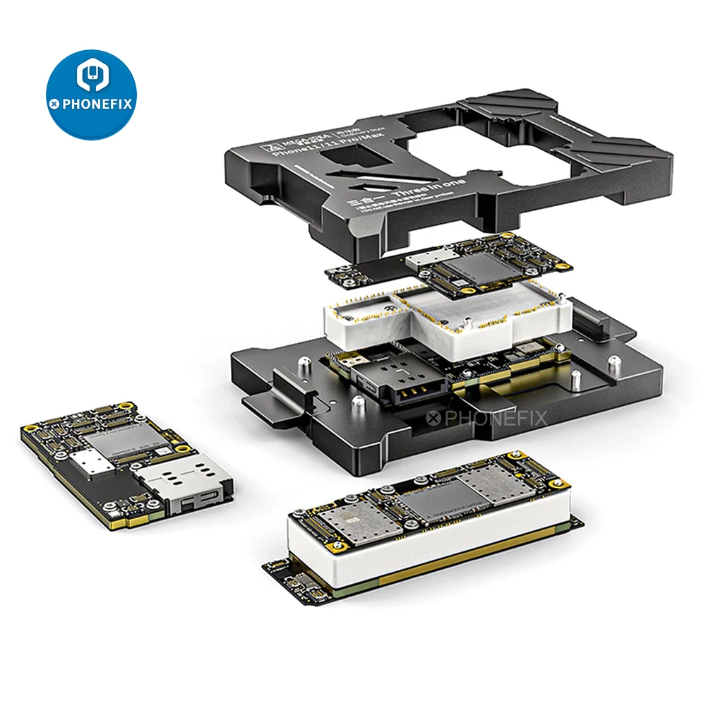 Qianli 3 In 1 MEGA-IDEA Moederbord Gelaagde Armatuur Jig Voor Iphone 11/11 Pro/11 Pro Max Logic Board Functie test Armatuur