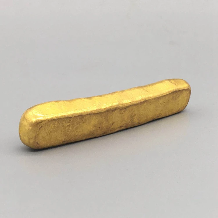 Antique miscellaneous gilded gold ingot ancient gold bar small yellow croaker foot red gold bar small gold ingot