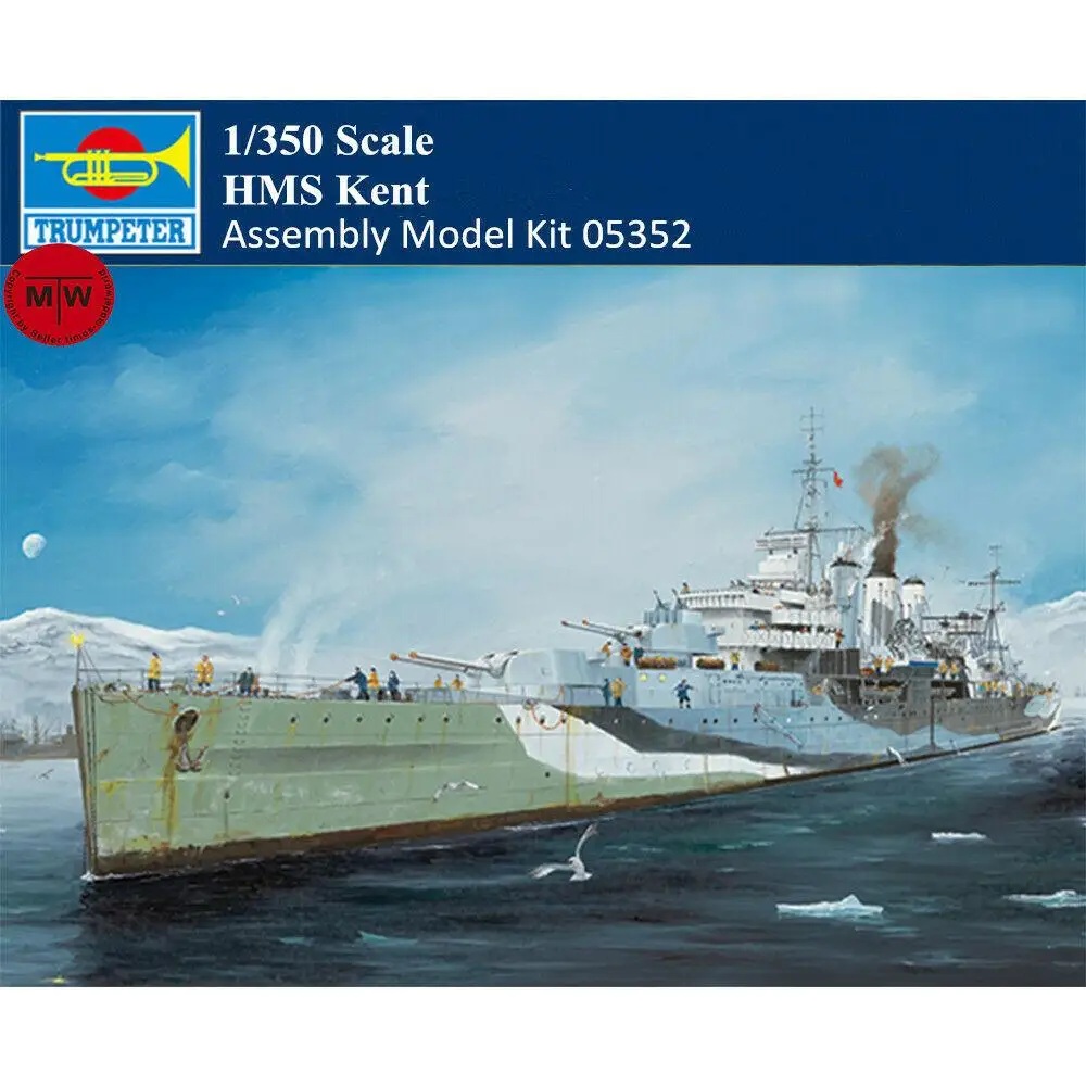 

Trumpeter 05352 1/350 HMS Kent Heavy Cruiser Military Plastic Assembly Model Kit