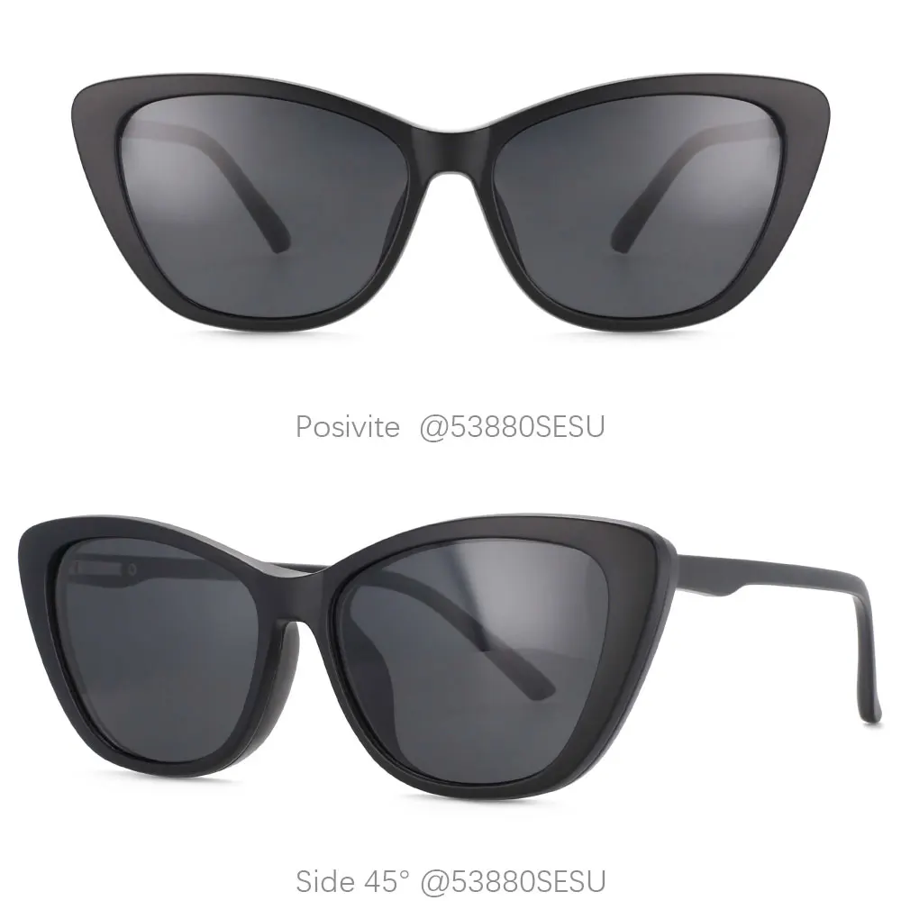 53880 Anti-Blaulicht-Brillengestelle mit 5 magnetischen Clip-Linsen und Brillentasche, polarisierte Sonnenbrille, Uv400, Vintage-Brille – Detail 8