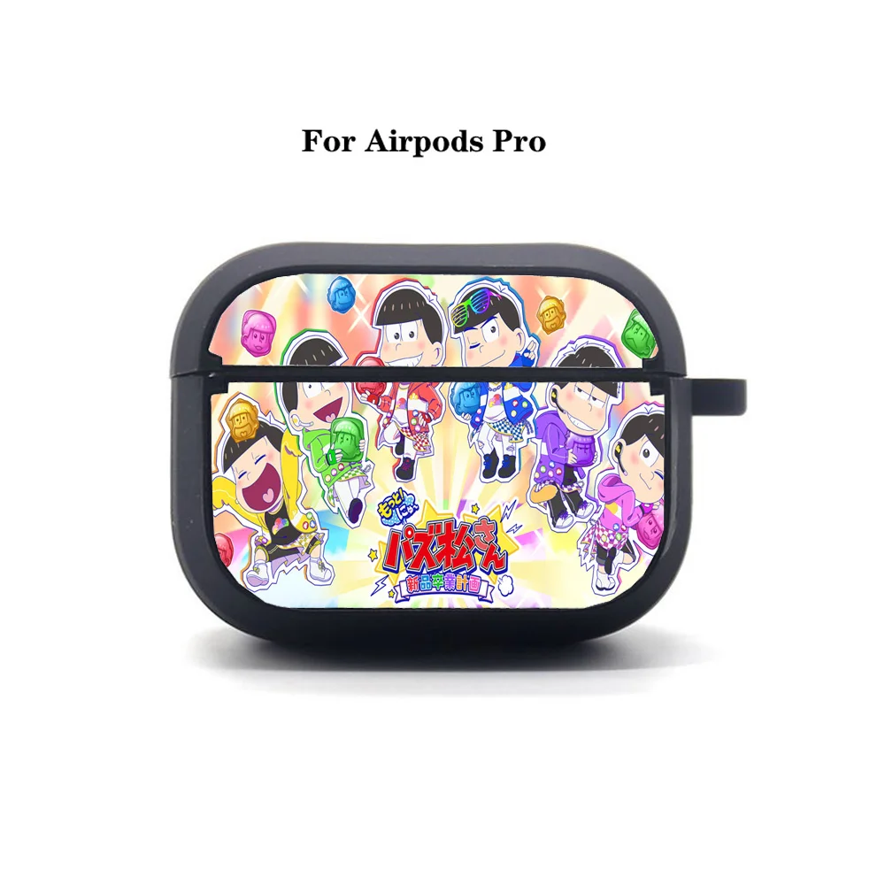 AirPods Pro Earphone bag Anime Osomatsu Kun AirPods Pro case Cover Apple Soft Silicone Bluetooth Protective Earphone Case