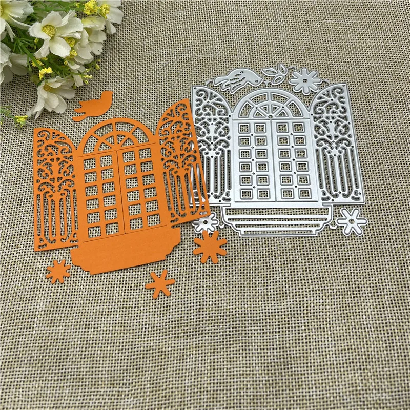Window Metal Cutting Dies Stencils For DIY Scrapbooking Decorative Embossing Handcraft Template