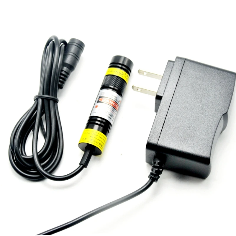 Focusable Red Laser Light  648nm 650nm 100mW Laser Diode Module 16x68mm Dot Shape with 5V Adapter