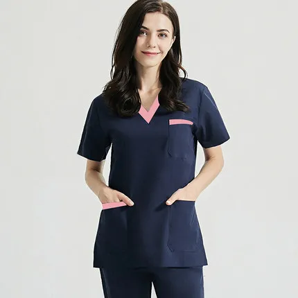 

Short-sleeved split suit doctor work clothes surgical gown nurse operating room isolation gown male brush hand suit