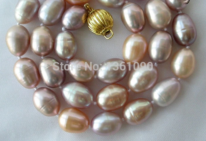 stunning big 13mm baroque multicolor freshwater cultured pearl necklace