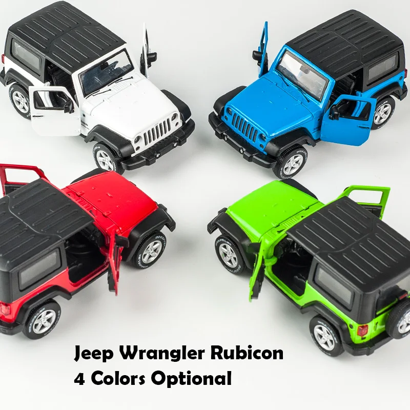 1:32 Jeeps Wrangler Rubicon Alloy Car Model Diecasts Metal Toy Off-road Vehicles Car Model Collection High Simulation Kids Gift