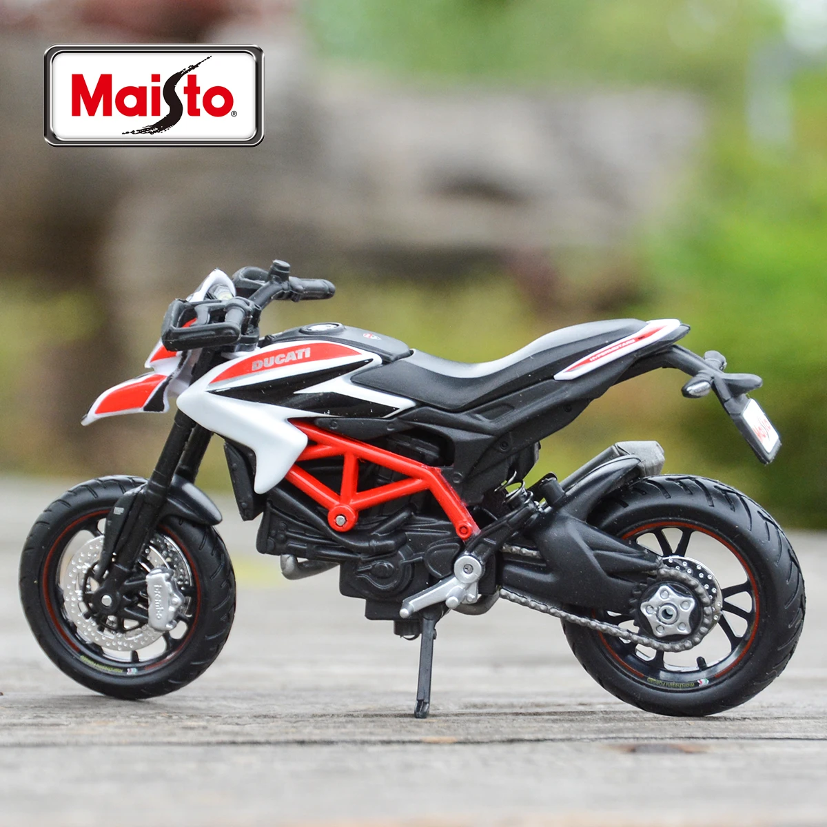 Maisto 1:18 ducati-hypermotard sp 2013 estática morrer cast veículos colecionáveis hobbies modelo de motocicleta brinquedos