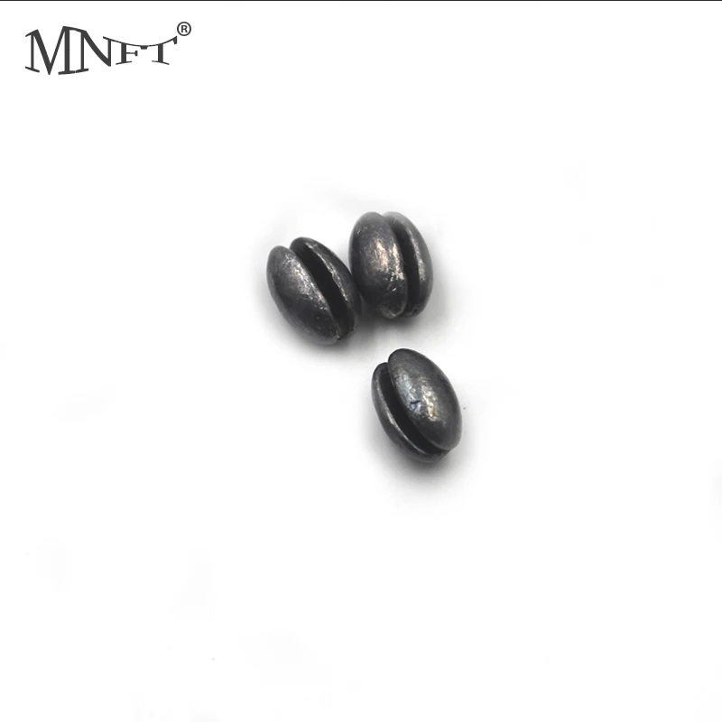 MNFT Top Grade Carp Fishing Split Shot Oval Shaped Fishing Lead Sinkers Weight Combo Fishing Lure Accessories