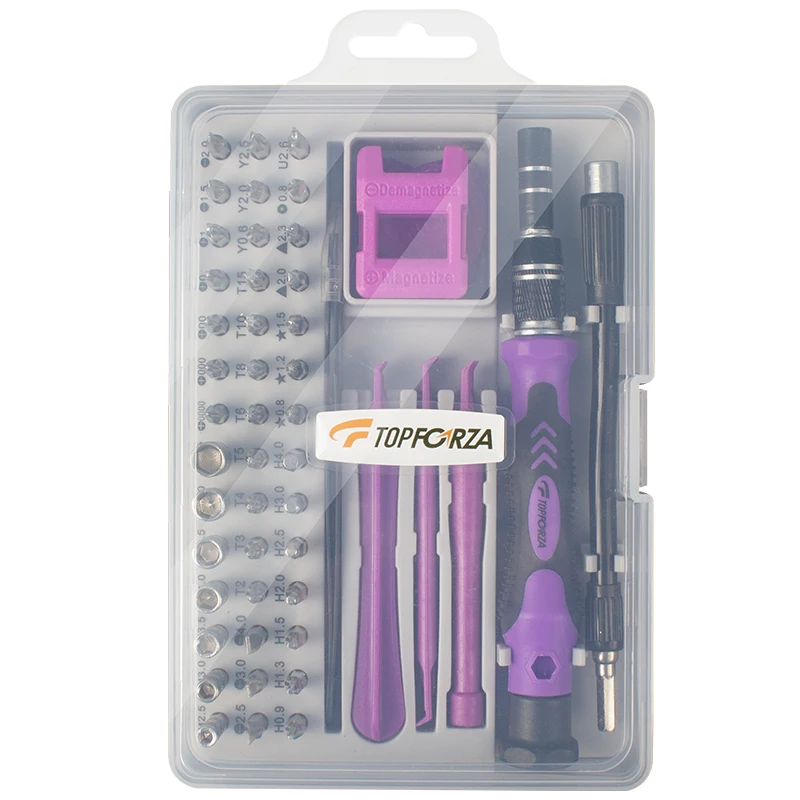 TOPFORZA 52 IN 1 Multifunctiion Screwdriver Set Precision Magnetic Torx Hex Screw Drive Hand Tools  Kit Phone PC Repair  Toolkit