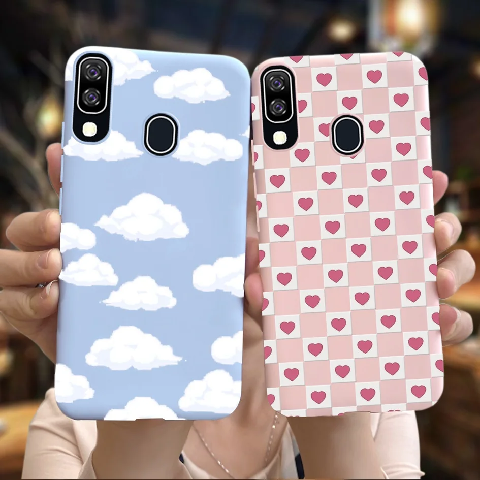 For Cute Samsung Galaxy A40 A405F Case Cactus Butterfly Matte Slim Soft Phone Back Cover For Samsung A40 A 40 2019 GalaxyA40 Bag
