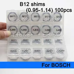 B12 Shims Set Size 0.95-1.04 Common Rail Injector Adjustment Shims B12 1.05-1.14mm Injection Gasket Washers for BOSCH