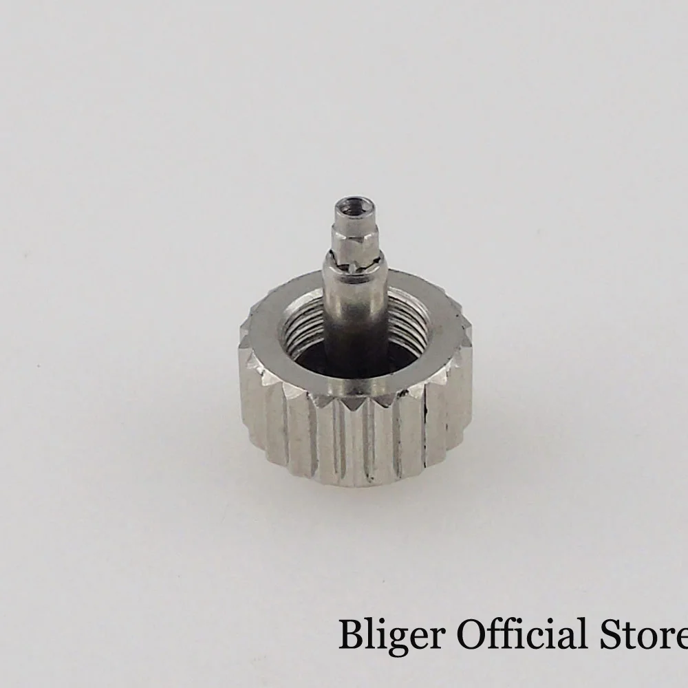 BLIGER  6.8mm*8.5mm Sterile Steel Screw Watch Crown fit SUB/GMT Watch Case Black/Gold/Rose Gold/Silver Color