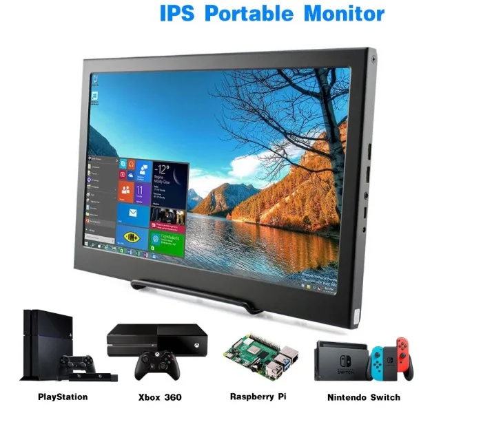 Imagem -04 - Monitor Portátil com Display Led Câmera Compatível com Mini Hdmi pi Mister Fpga Tela Lcd Ips 2k 9.7in 2048x1536