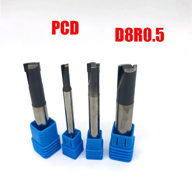 Diamond PCD milling cutter processing copper, aluminum, graphite, carbon fiber, non-ferrous metals, etc