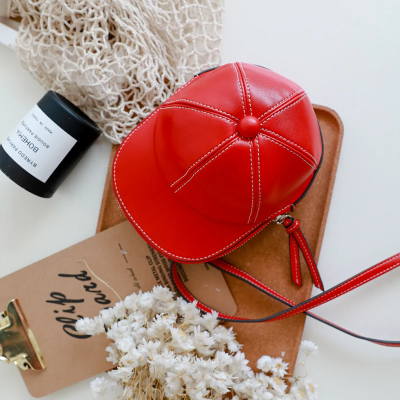 Hat-Shaped Mini Crossbody Bag for Women Pure Color Simple and Stylish Shoulder Bag with A Unique Twist