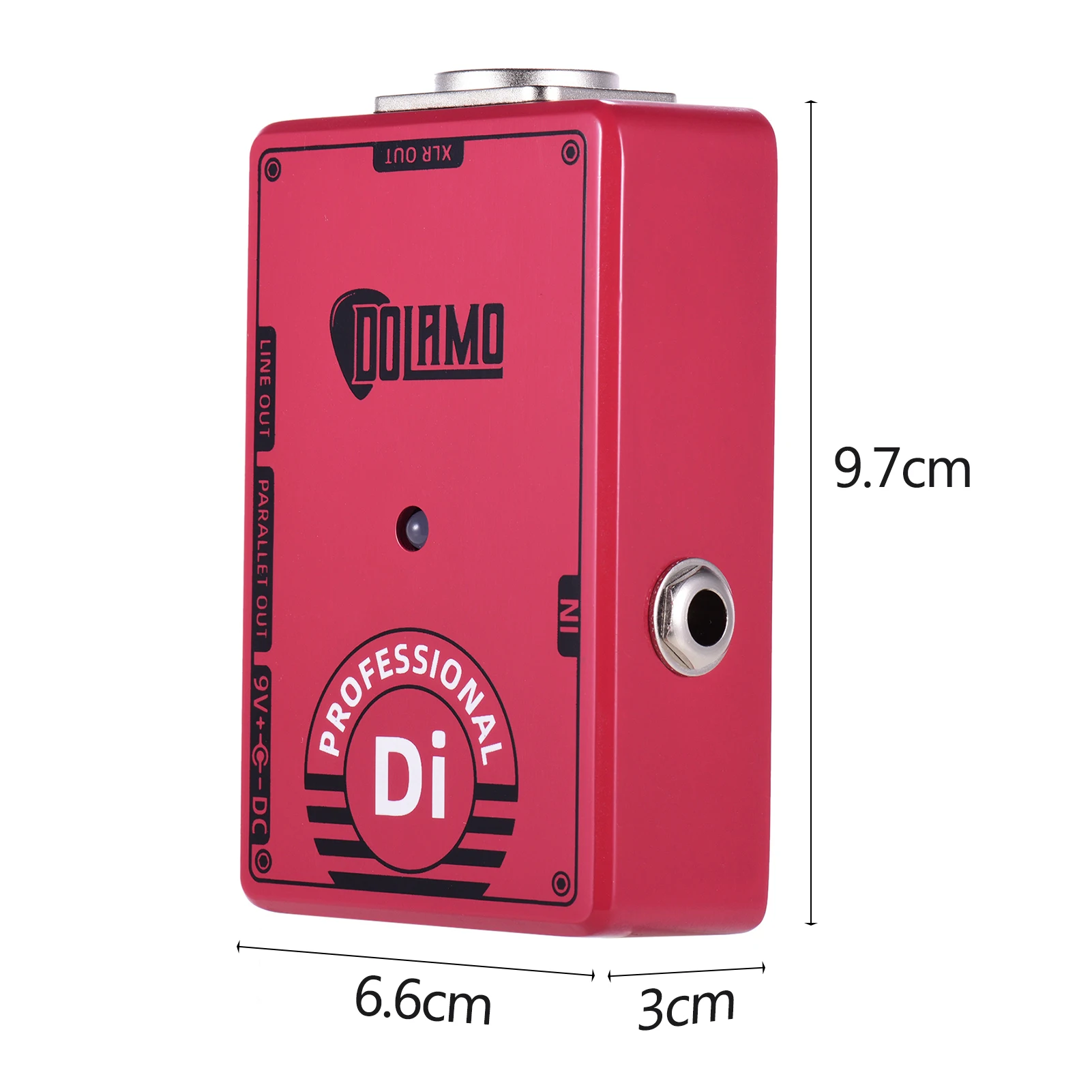 Dolamo D-7 Professional DI Box Guitar Effect Pedal with Ground Lift Switch XLR Out for Electric Guitar