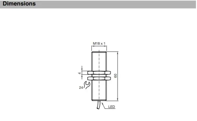 Sensor  083766 NBB5-18GM60-A2