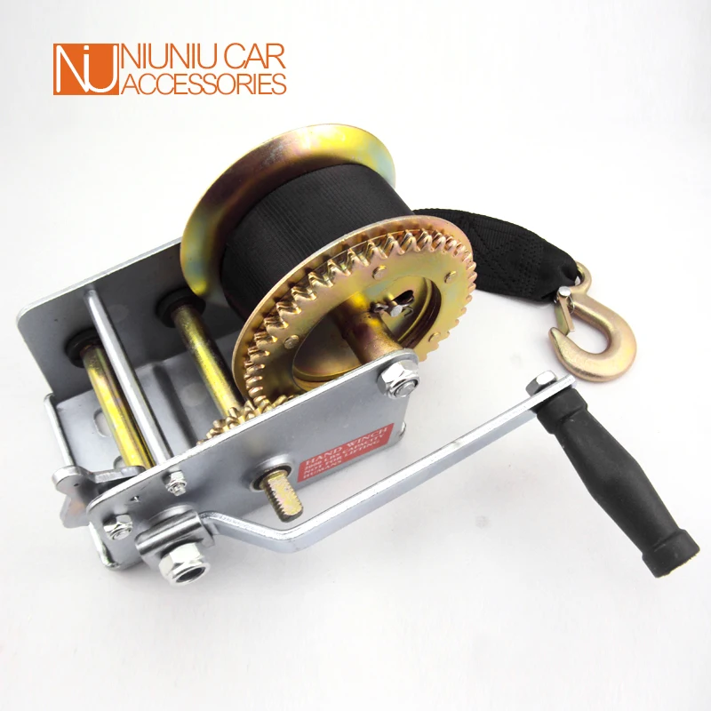 CAP 1200LBS / 540KG 8M Extra Long Synthetic Strap High Quality Hand Winch Webbing Car Boat Trailer