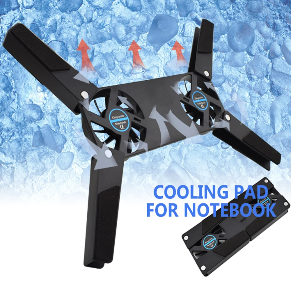 2021 New Folding and Rotatable USB Fan laptop cooler cooling pad for laptop cooler pad Computer Folding Coller Fan Cooling Pad