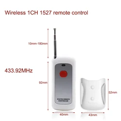 1527 learning code 433.92MHz Remote Controller with Antenna 1 Button High Quality