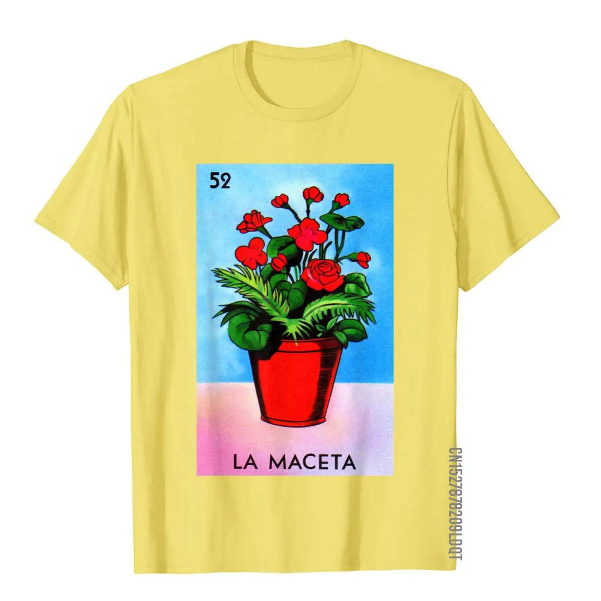 La Maceta-Camiseta de La Maceta para hombres, camisa Popular de algodón para Fitness, con estampado de La Lotería mexicana