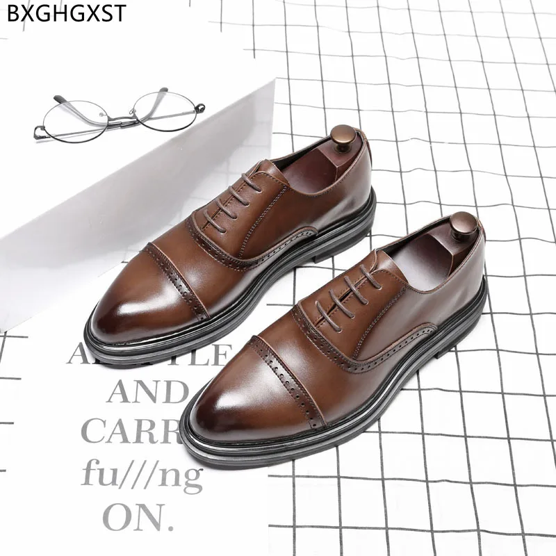 

Elegant Oxford Shoes for Men Luxury Brand Leather Shoes Men Classic Italian Black Suit Shoes for Men 2024 Chaussure Homme Sapato