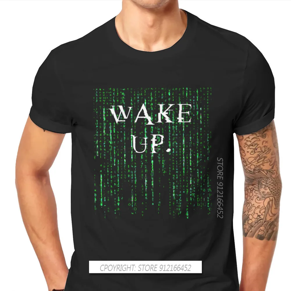 Wake Up Neo Unique TShirt Neo Anderson Morpheus Film Top Quality Novelty Gift Clothes T Shirt Ofertas