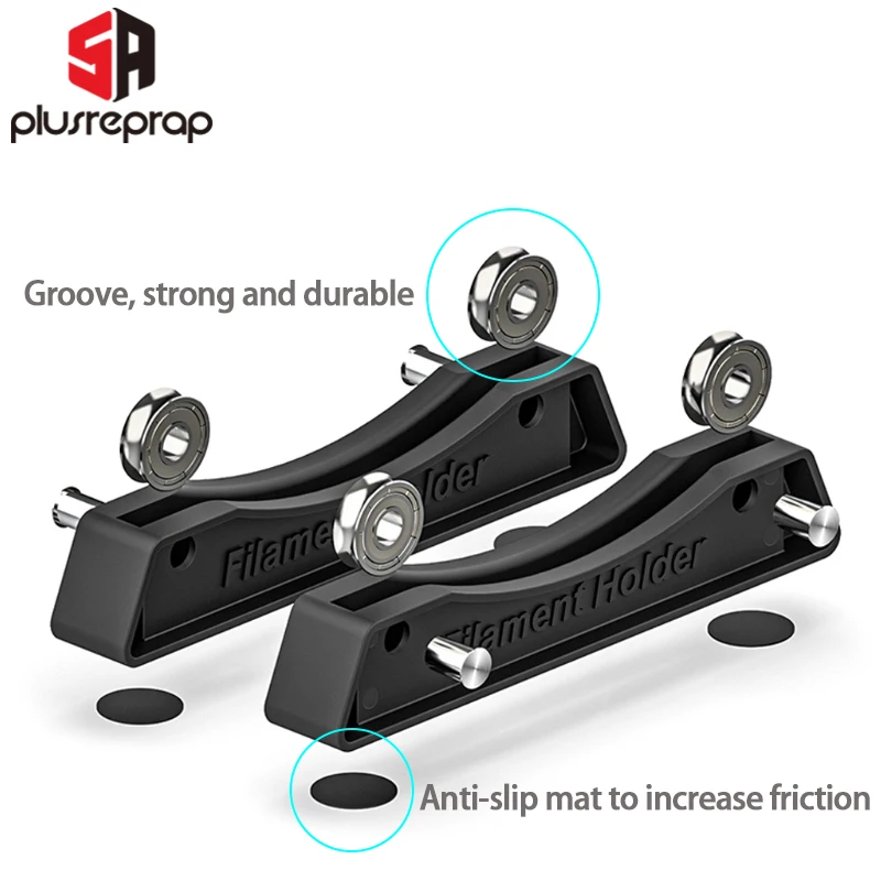 2 PCS von Filament Spool Halter Für ABS PLA Material Rack Halter Material Regale Festen Sitz 3D Drucker Verbrauchs Zubehör