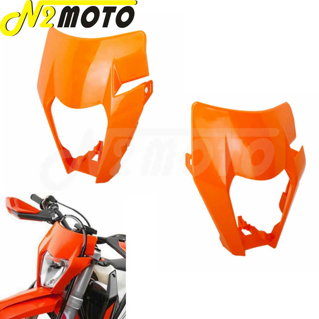 Motocross Enduro LED Headlight Headlamp Mask Cover For KTM 125 150 250 300 350 400 450 500 SX XC SX-F XC-W EXC 530 XC-W Six Days