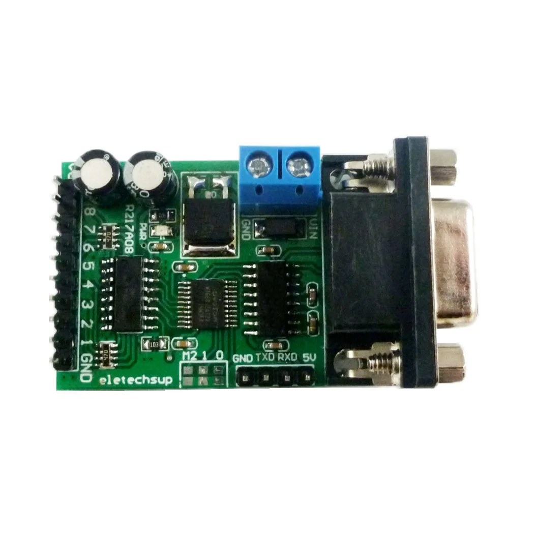 8CH 5V 12V 24V  RS232 IO Control Switch Relay PLC Expansion Board DB9 Serial Port PC Com Module For Arduino UNO MEGA NANO