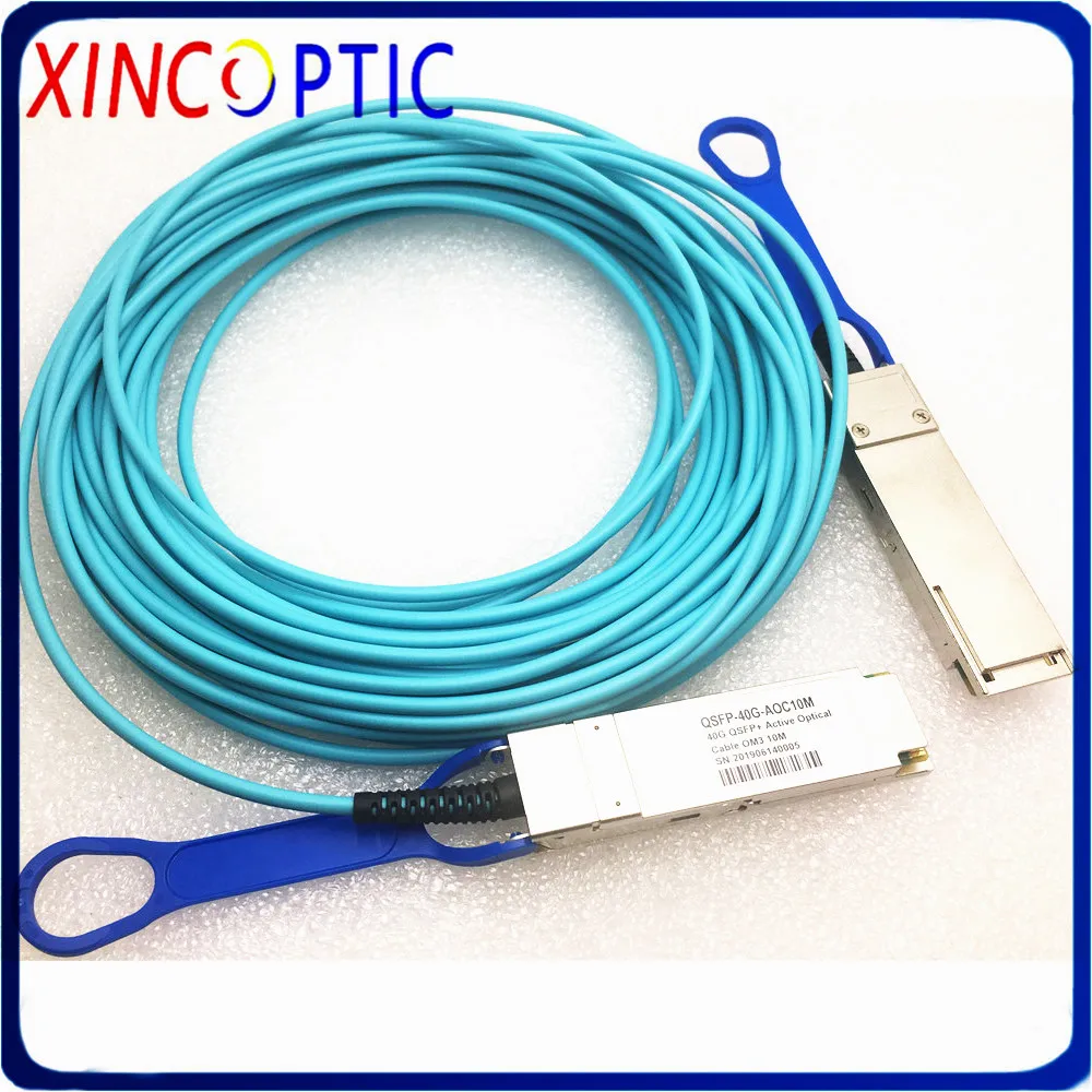 2Pcs 40Gbps QSFP+ to QSFP+ AOC 30M MPO Cable,30m (98ft) Mellanox MC2210310-030 Compatible 40G QSFP+ Active Optical Cable