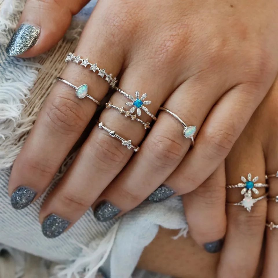 الأصلي 925 فضة أنيقة 3 مللي متر الجولة العقيق حجر الحافة الإعداد المسيل للدموع قطرة واحدة رقيقة داينتي لطيف الفتيات النساء حلقة 209