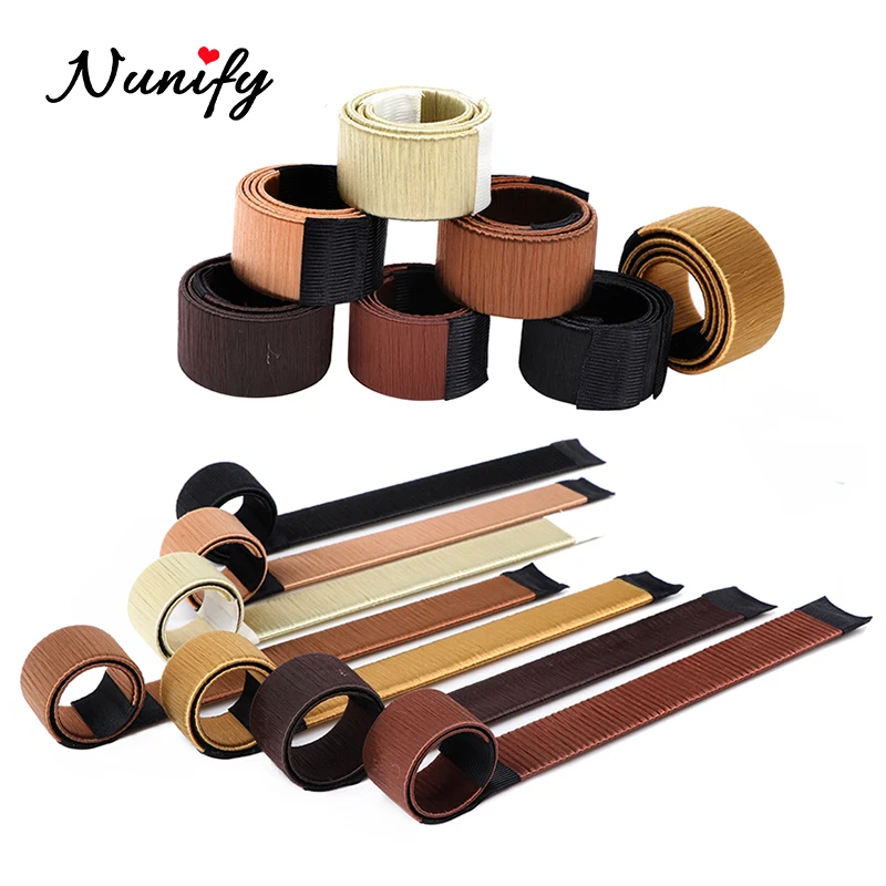 Nunify New Women Hair Bun Maker Easy Magic Donut Styling Band Twist Updo Holder Diy Tool Hair Styling Tool Braid Holder