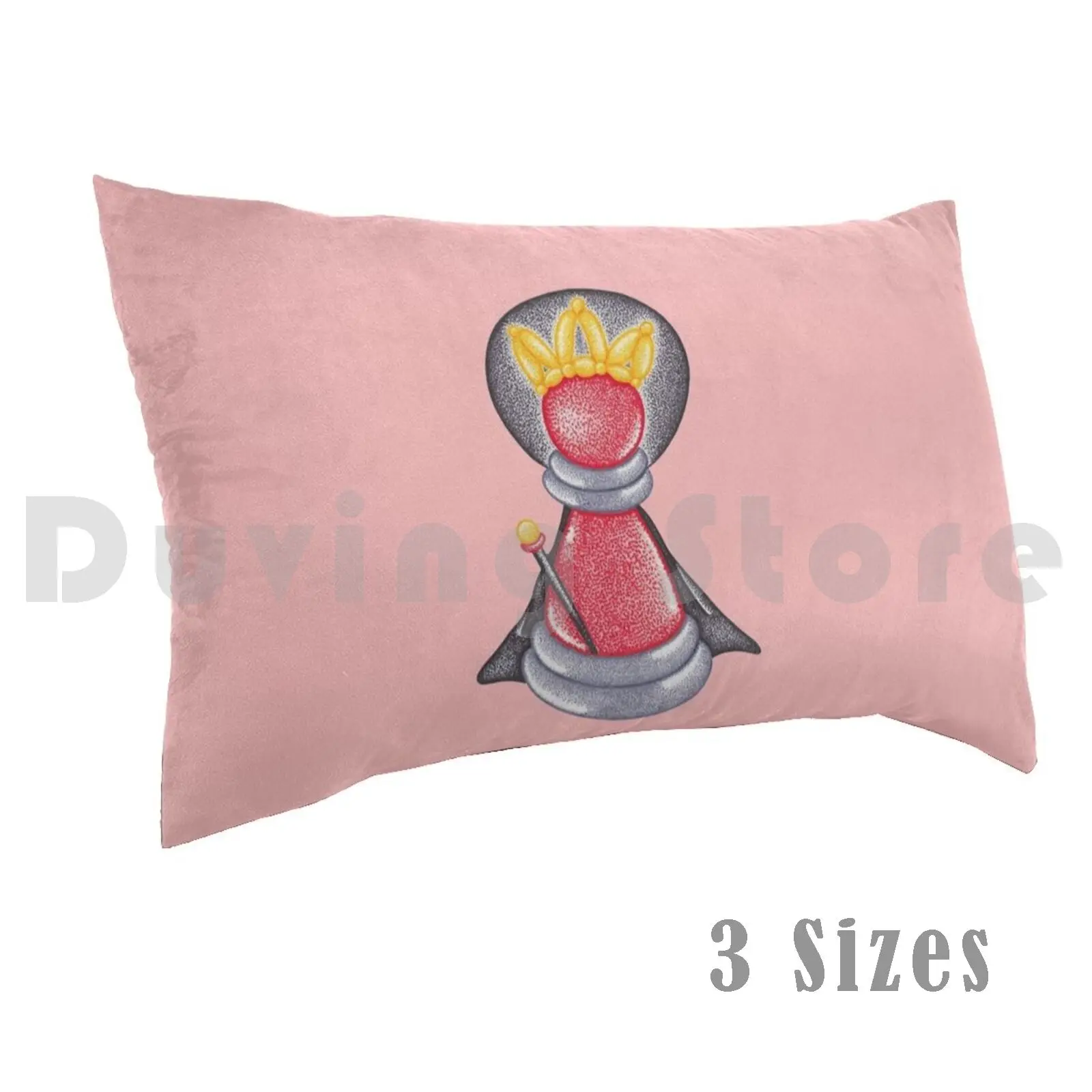 The Red Queen Chess Piece Balloon Twisting Pointillism PainitingPillow case Balloon Twister Aveyard