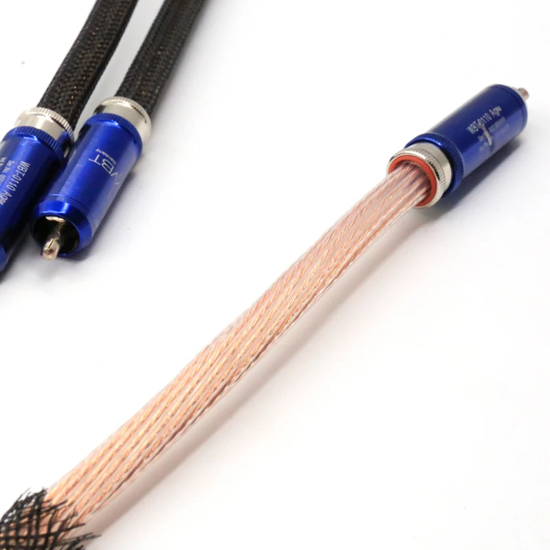 HIFI High-end RCA Cable Jorma Design Statement Interconnect Cable with WBT-0110Ag RCA Connector Plug