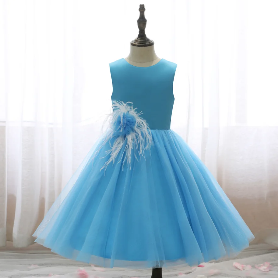 Vestido de niña de las flores para niños, fiesta de noche de cumpleaños, baile de graduación, boda, ceremonia, celebración, banquete, evento de desfile