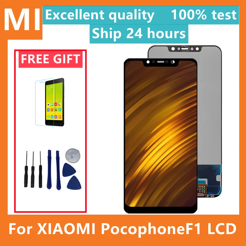 

Pocophone F1 Lcd display For Xiaomi Pocophone F1 Display Touch Screen Digitizer Assembly For Xiaomi PocophoneF1 LCD