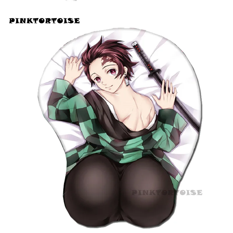 

Anime Demon Slayer 3D Mouse Pad Ergonomic Soft Silicon Gel Gaming Mousepad with Wrist Support Kamado Tanjirou Mouse Mat