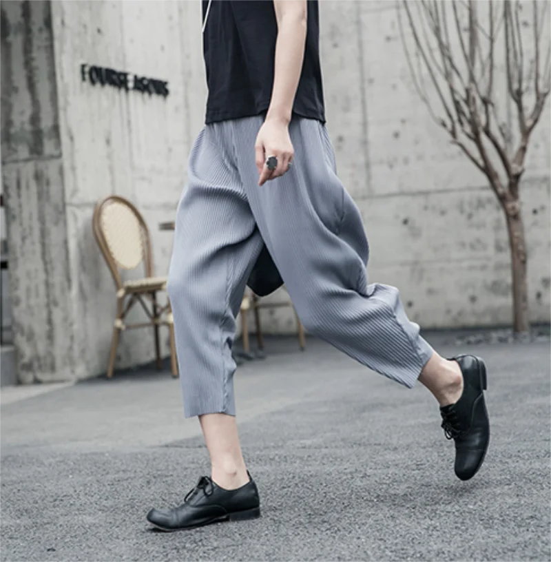 Ladies Casual Pants Small Leg Pants Wide Leg Pants Spring And Autumn New Dark Nine Design Youth Fashion Trend Versatile Pants