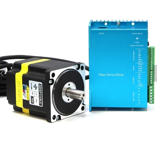 Nema34 closed-loop stepper servo motor + Digital display drive set 5N.m with encoder 1000 line