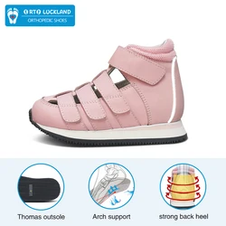 Children Sandals Kids Leather Summer Shoes For Girls Boys Toddler Flatfeet Orthopedic Footwear